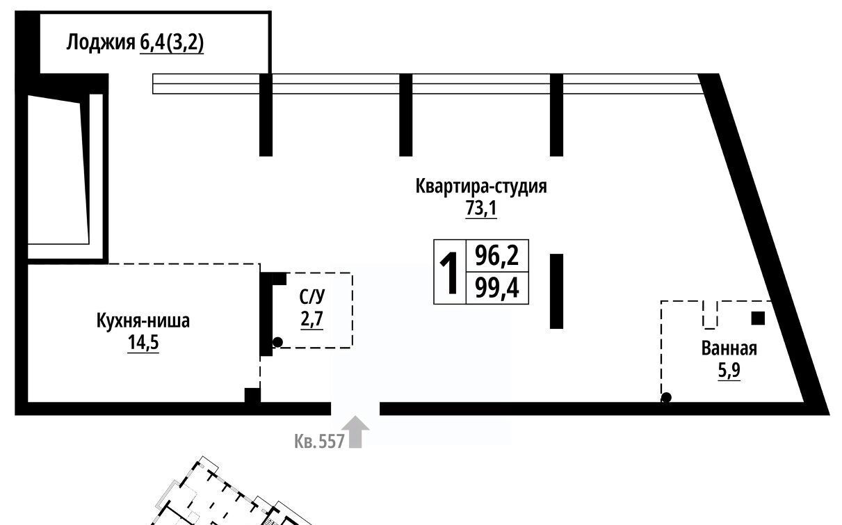 квартира г Барнаул р-н Центральный ул Промышленная 12 фото 1