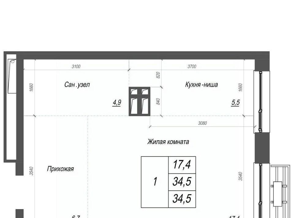 квартира г Владивосток р-н Ленинский ул Невельского 4с/2 фото 1
