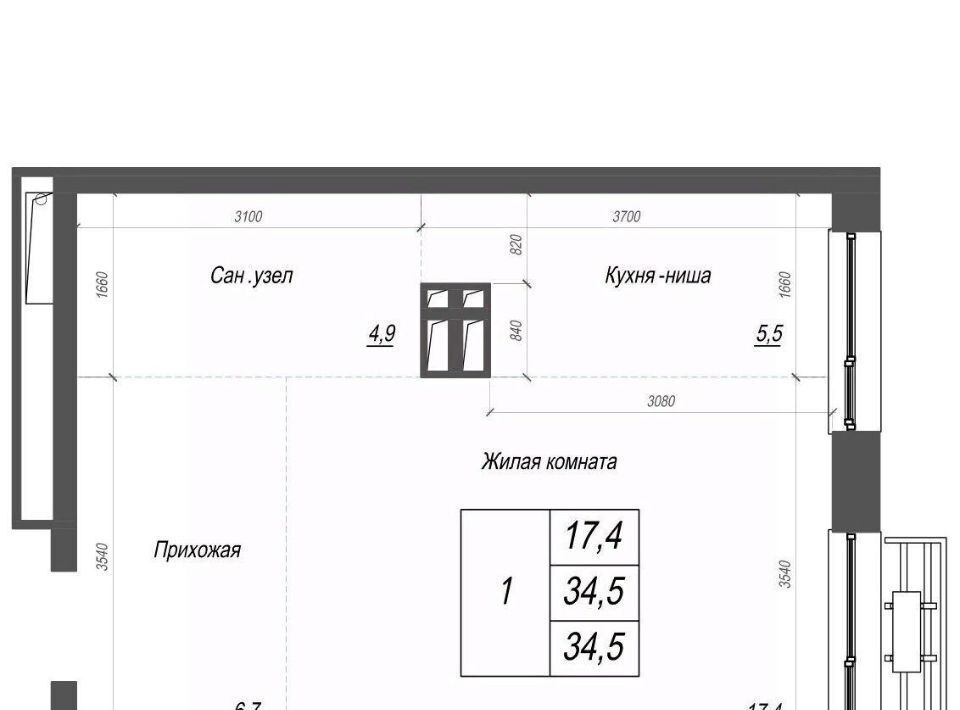 квартира г Владивосток р-н Ленинский ул Невельского 4с/2 фото 1