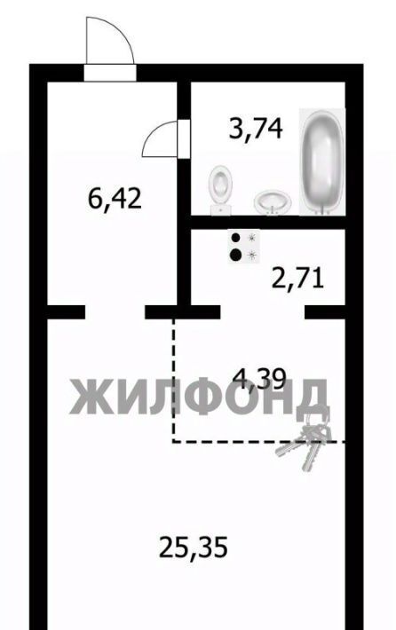 квартира г Новосибирск Золотая Нива ул В.Высоцкого 171/1 фото 1