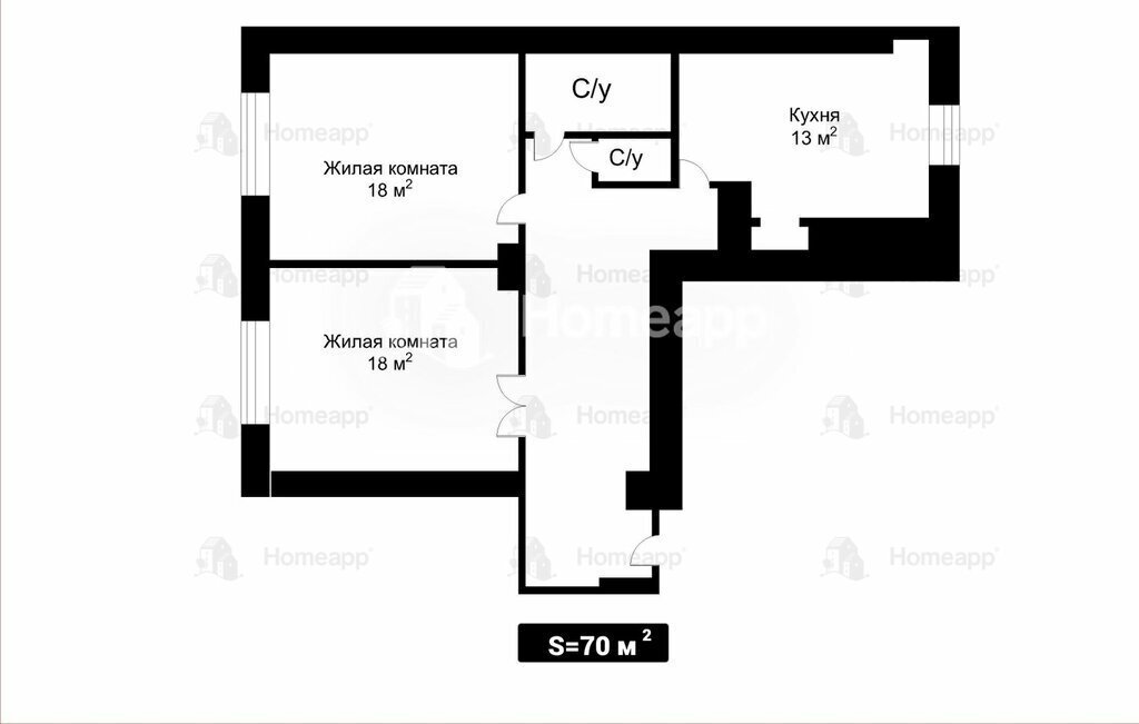 квартира г Москва ул Русаковская 18/20 Митьково фото 20