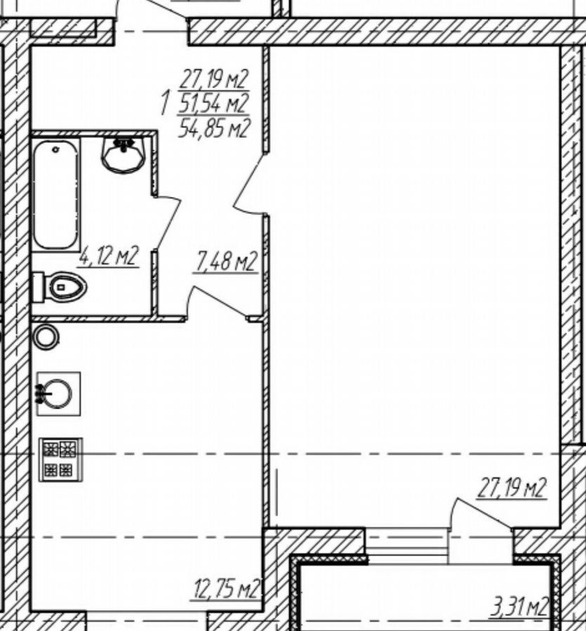 квартира г Тверь р-н Московский ул Склизкова 58ак/1 фото 15