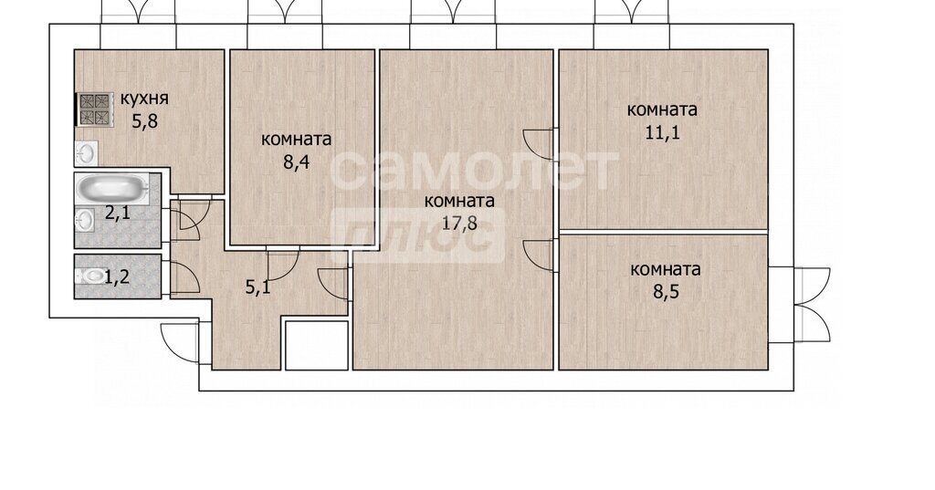 квартира г Мытищи пр-кт Новомытищинский 45к/1 Медведково фото 19