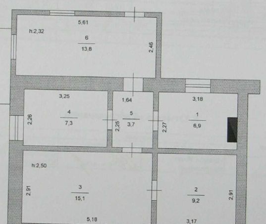 квартира р-н Нагайбакский п Чернореченский ул Центральная 29 Кассельское сельское поселение, Верхнеуральск фото 2