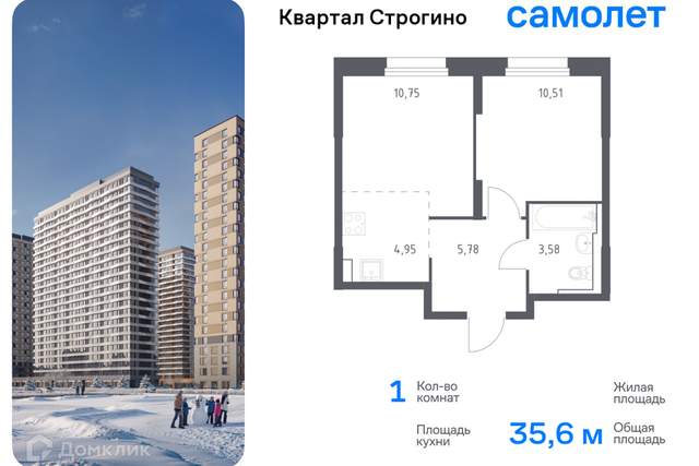 д Раздоры жилой комплекс Квартал Строгино, к 2, Красногорск городской округ фото