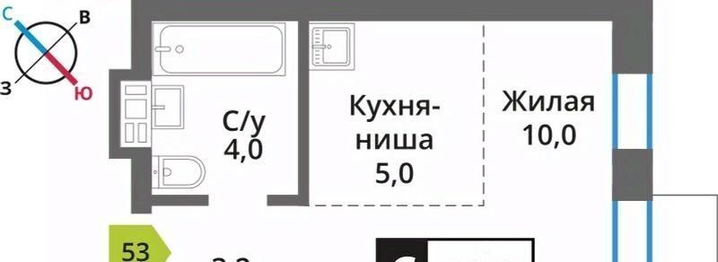 квартира городской округ Красногорск п Светлые Горы Марьино-Знаменское кв-л, Смарт Квартал Лесная Отрада жилой комплекс, Пятницкое шоссе фото 1