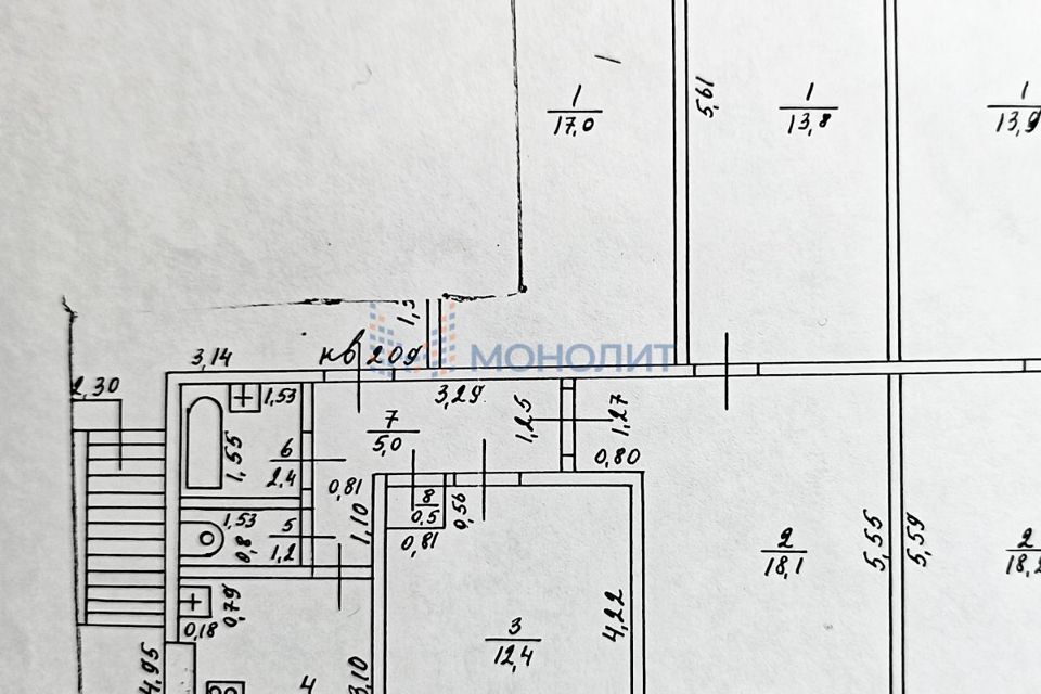 квартира г Нижний Новгород Нижний Новгород городской округ, Красных Зорь, 17 фото 1