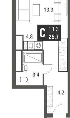 квартира г Москва проезд Серебрякова 11к/1 Ботанический сад фото 2