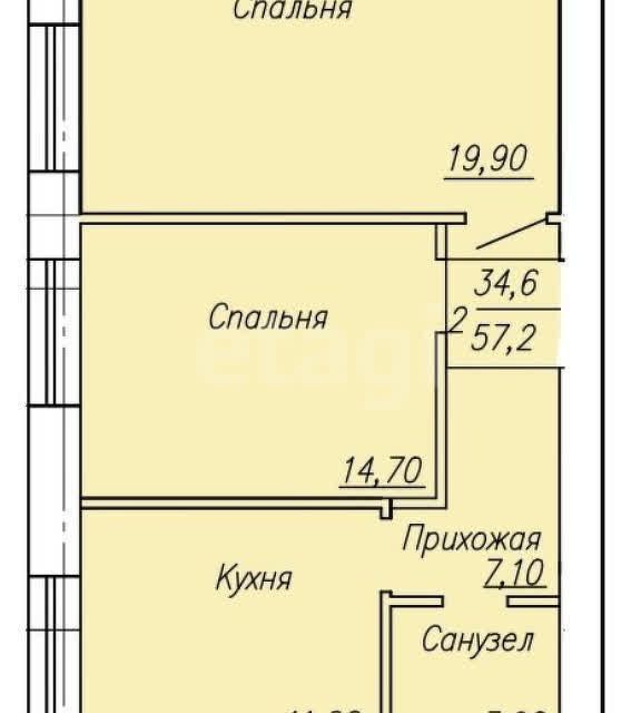 квартира г Оренбург Оренбург городской округ, Ростошинская, 5 фото 10