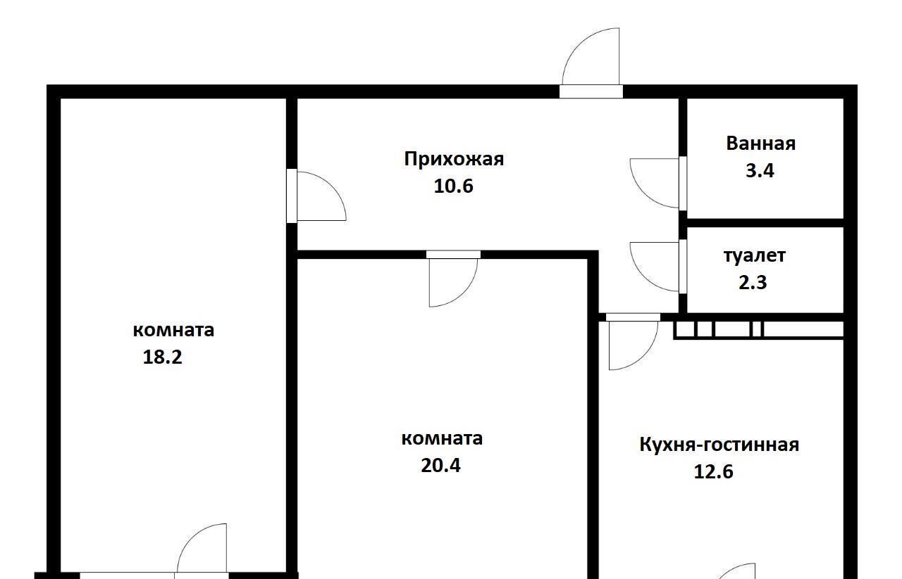 квартира г Краснодар р-н Прикубанский ул им. Достоевского 84/1 фото 7