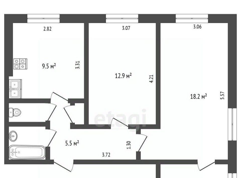 квартира г Пермь р-н Свердловский ул Балхашская 224 фото 18