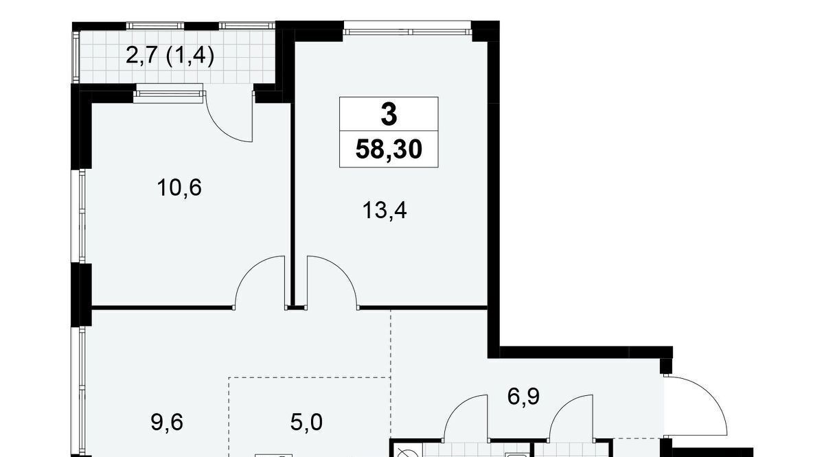 квартира г Москва метро Бульвар Адмирала Ушакова ЖК «Южные сады» к 2. 2 фото 1