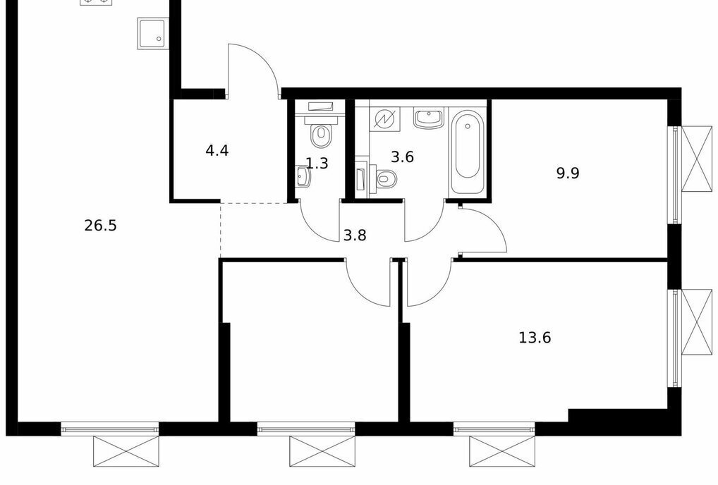 квартира г Москва метро Кантемировская б-р Кавказский 51к/2 фото 1