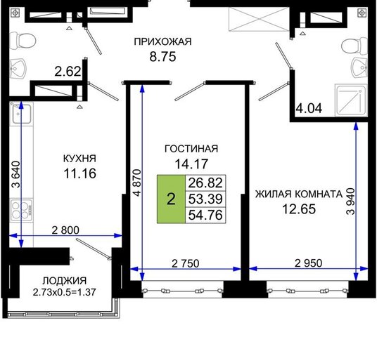 квартира пер Элеваторный 6/2б фото