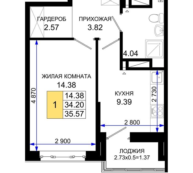 квартира г Ростов-на-Дону р-н Октябрьский пер Элеваторный 6/2б фото 1