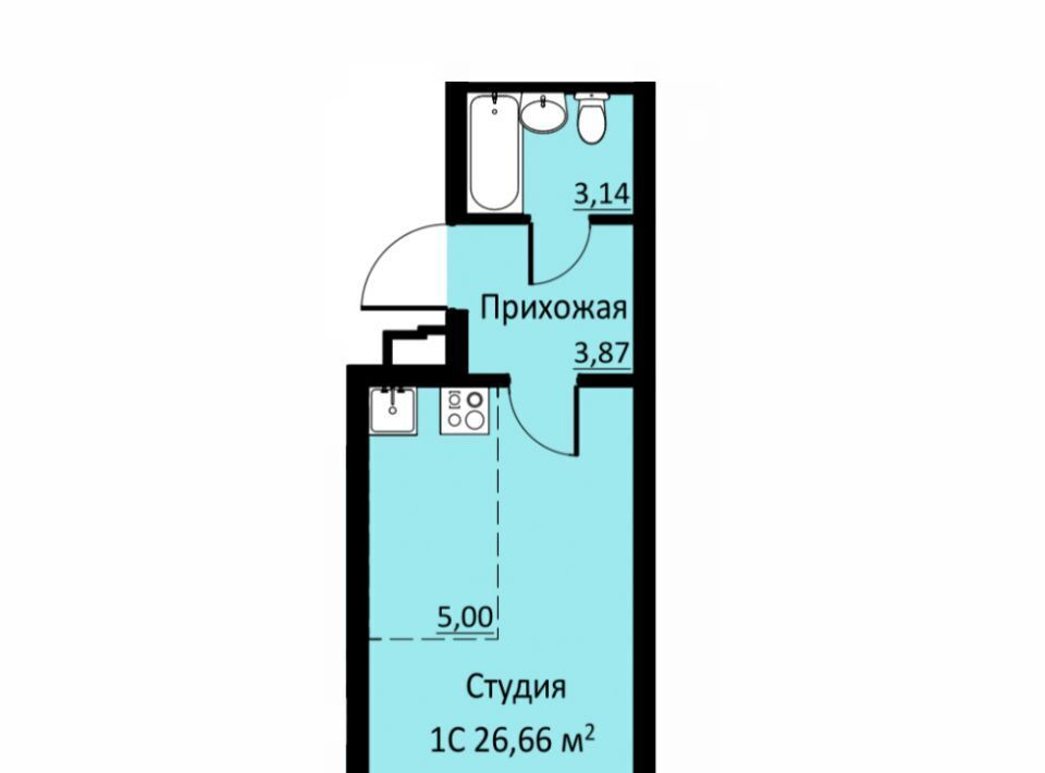 квартира р-н Пермский д Кондратово ул Водопроводная 6/1 ЖК «Ближе» фото 1