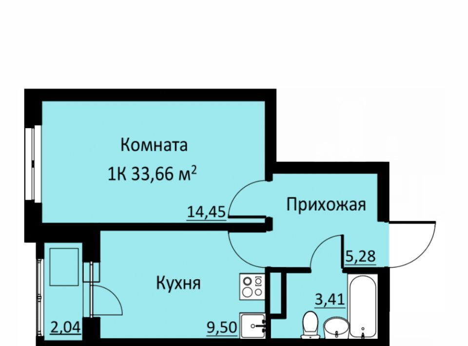 квартира р-н Пермский д Кондратово ул Водопроводная 6/1 ЖК «Ближе» фото 1