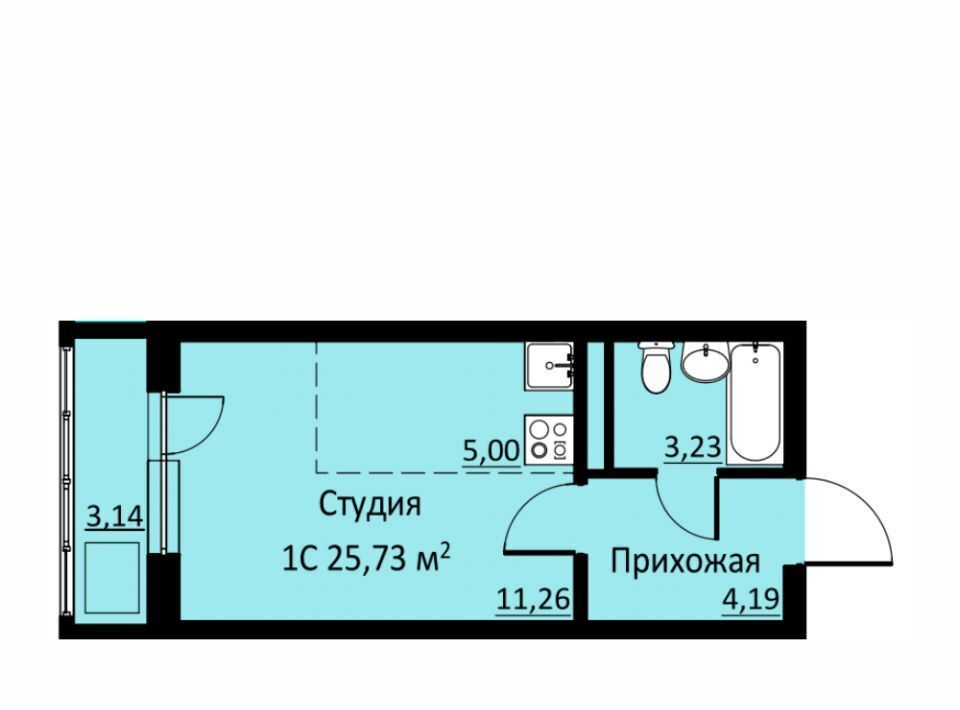 квартира р-н Пермский д Кондратово ул Водопроводная 6/1 ЖК «Ближе» фото 1