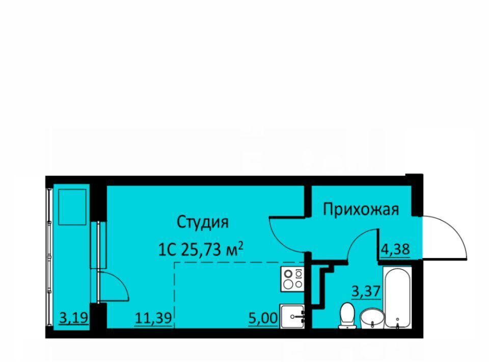 квартира р-н Пермский д Кондратово ул Водопроводная 6/1 ЖК «Ближе» фото 1