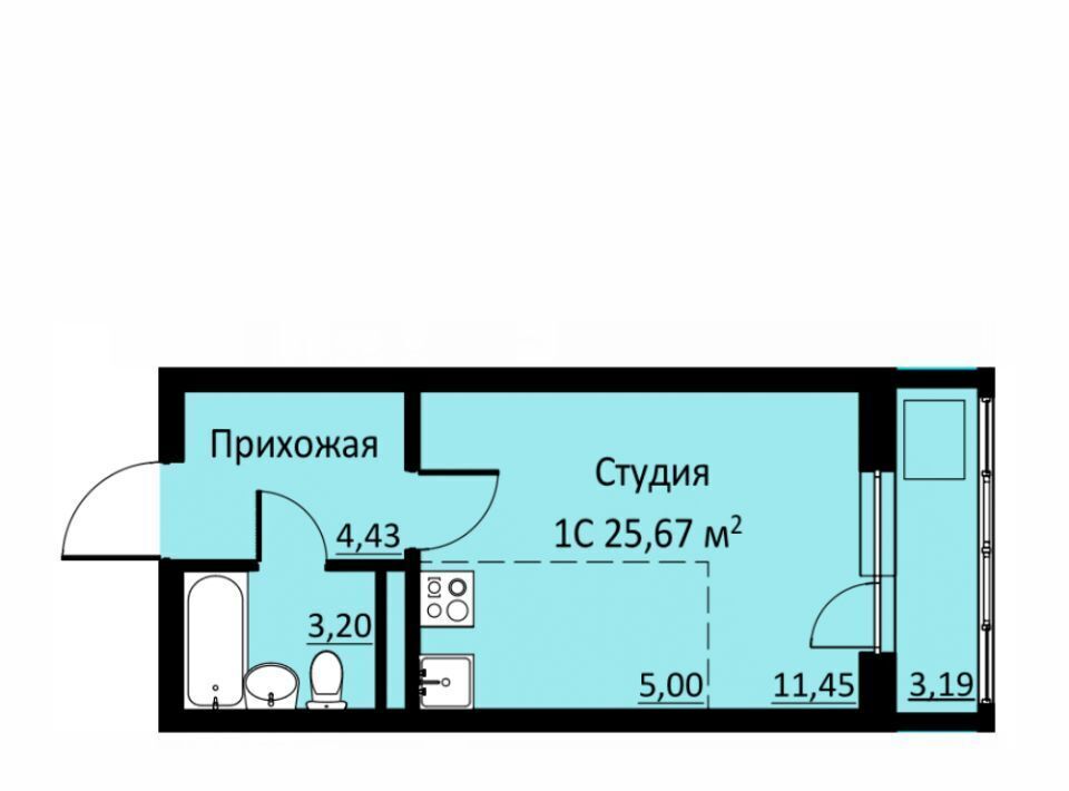 квартира р-н Пермский д Кондратово ул Водопроводная 6/1 ЖК «Ближе» фото 1