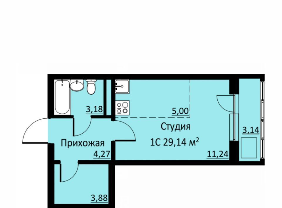 квартира р-н Пермский д Кондратово ул Водопроводная 6/1 ЖК «Ближе» фото 1