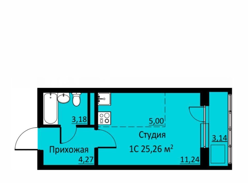 квартира р-н Пермский д Кондратово ул Водопроводная 6/1 ЖК «Ближе» фото 1