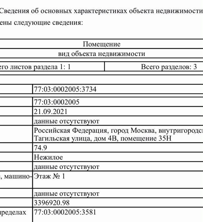 свободного назначения г Москва ВАО ул Тагильская 4в муниципальный округ Метрогородок фото 3