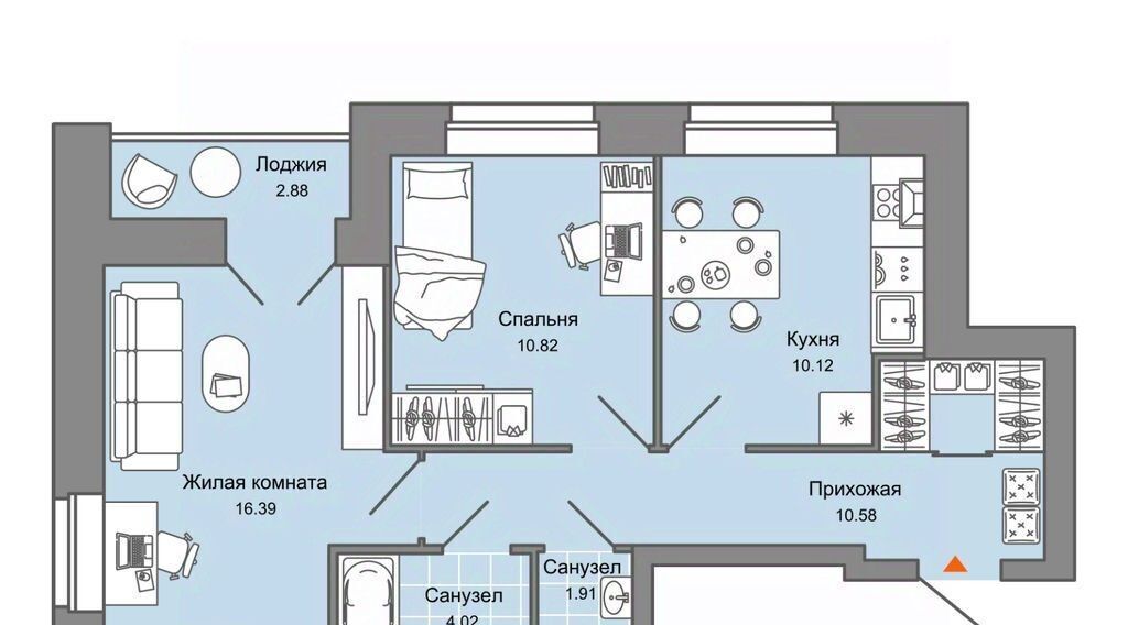 квартира г Киров р-н Ленинский ЖК Урванцево Знак жилой комплекс фото 1