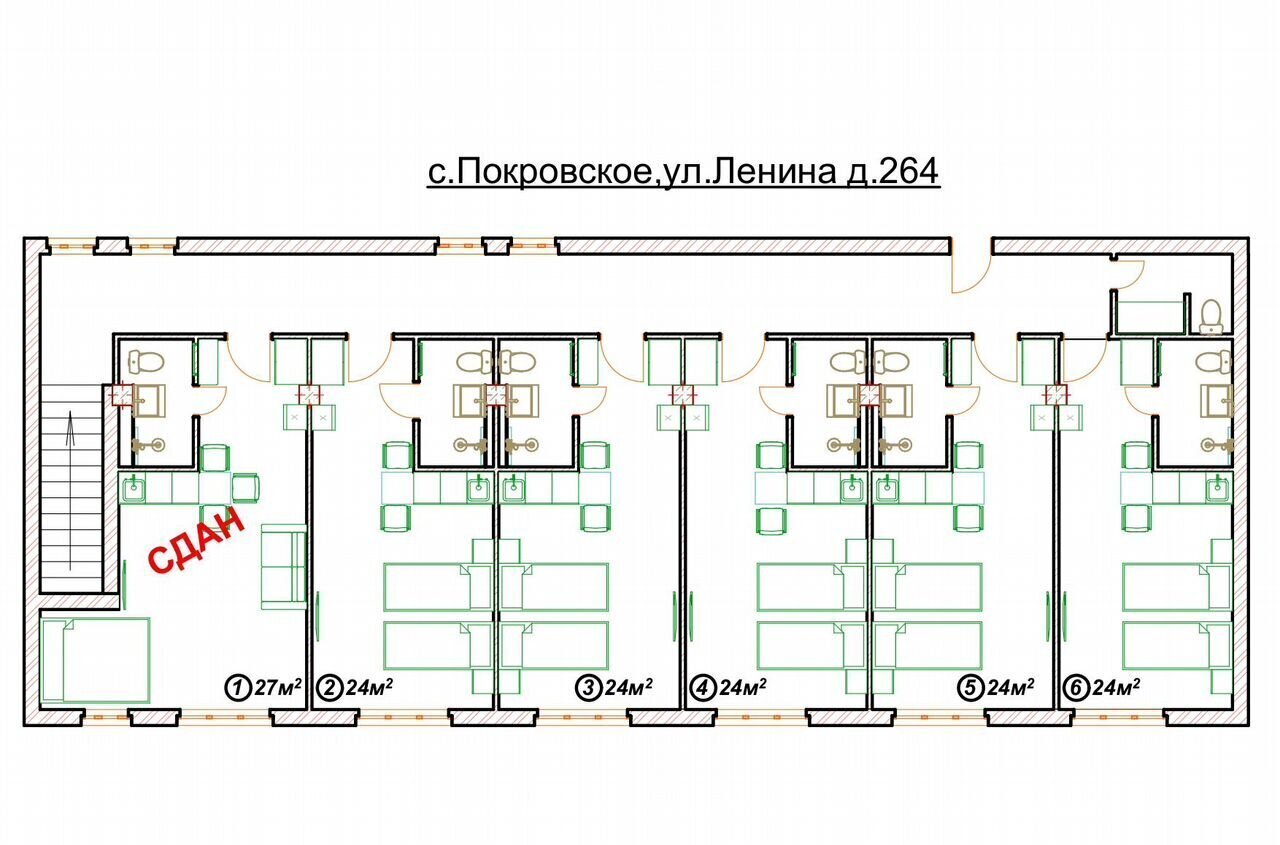 квартира р-н Неклиновский с Покровское ул Ленина 264 Покровское сельское поселение фото 2