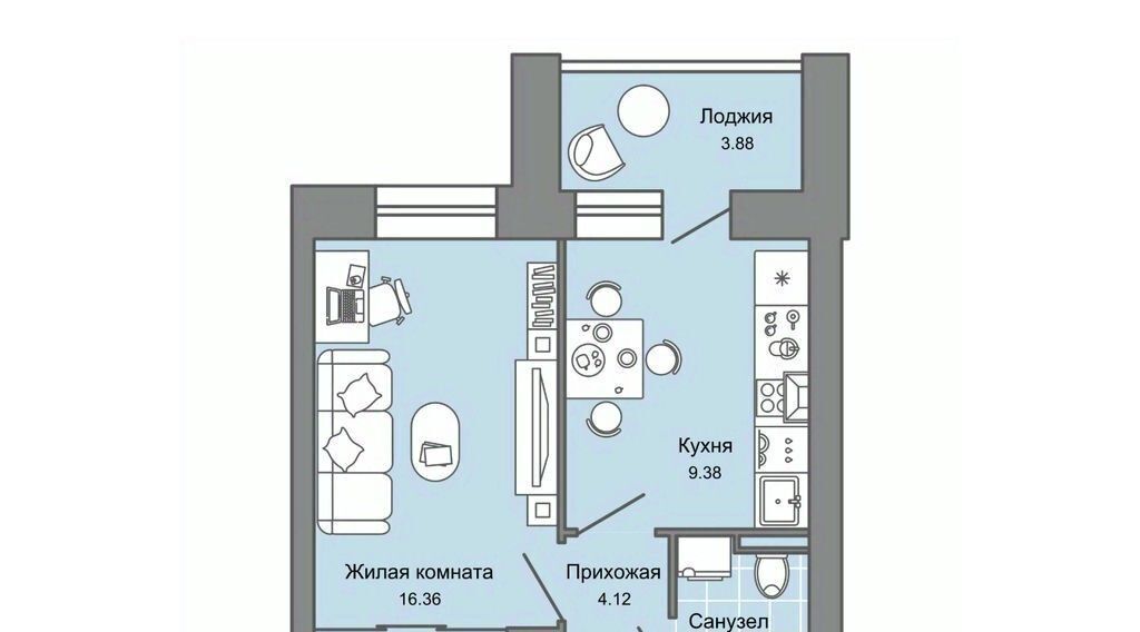 квартира г Киров р-н Ленинский ЖК Урванцево Знак жилой комплекс фото 1