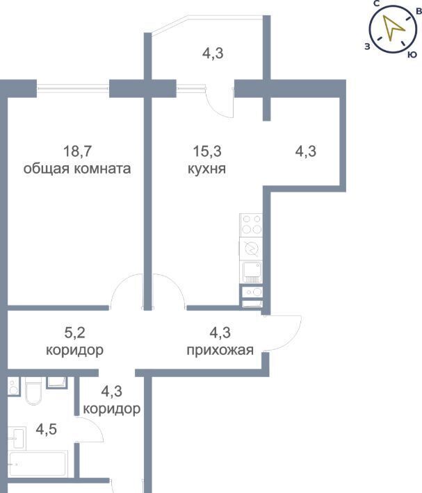 квартира г Нефтеюганск мкр 6-й 11 фото 1