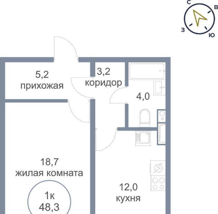 квартира г Нефтеюганск мкр 6-й 11 фото 1