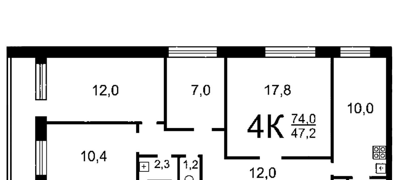 квартира г Новоуральск ул Сергея Дудина 3 фото 2