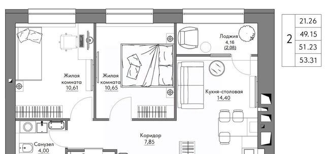 квартира р-н Октябрьский Жилыеы Острова кв-л фото