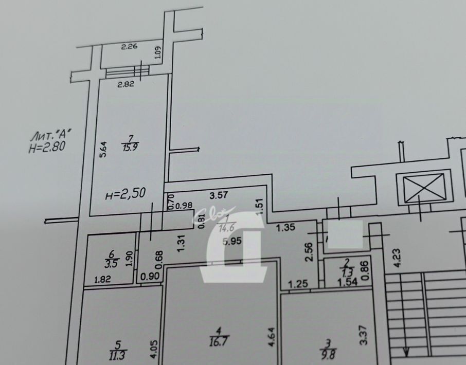 квартира г Краснодар р-н Прикубанский ул им. Вавилова Н.И. 18 фото 21