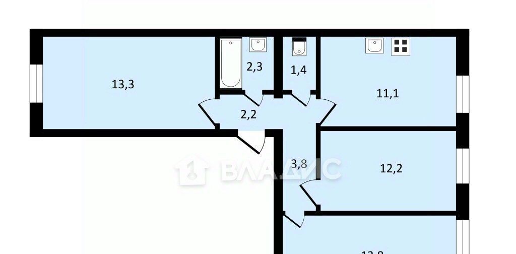 квартира г Владимир п Оргтруд ул Молодёжная 7а р-н Фрунзенский фото 3