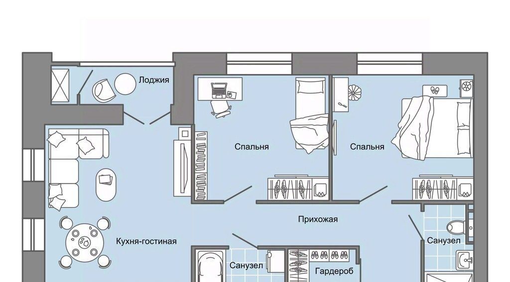 квартира Знак жилой комплекс, Завьяловский район, с. Первомайский фото 1