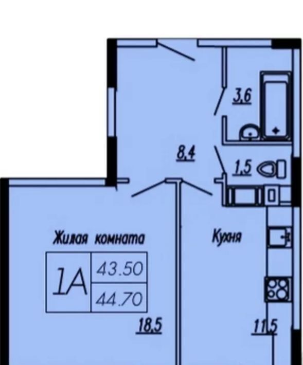 квартира г Домодедово ул Лунная 17к/2 микрорайон «Западный» Красногвардейская фото 27