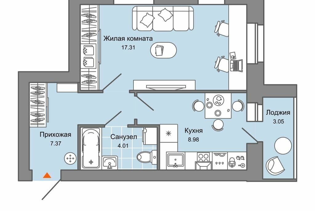 квартира г Киров ул Слобода Урванцево ЖК Знак фото 1