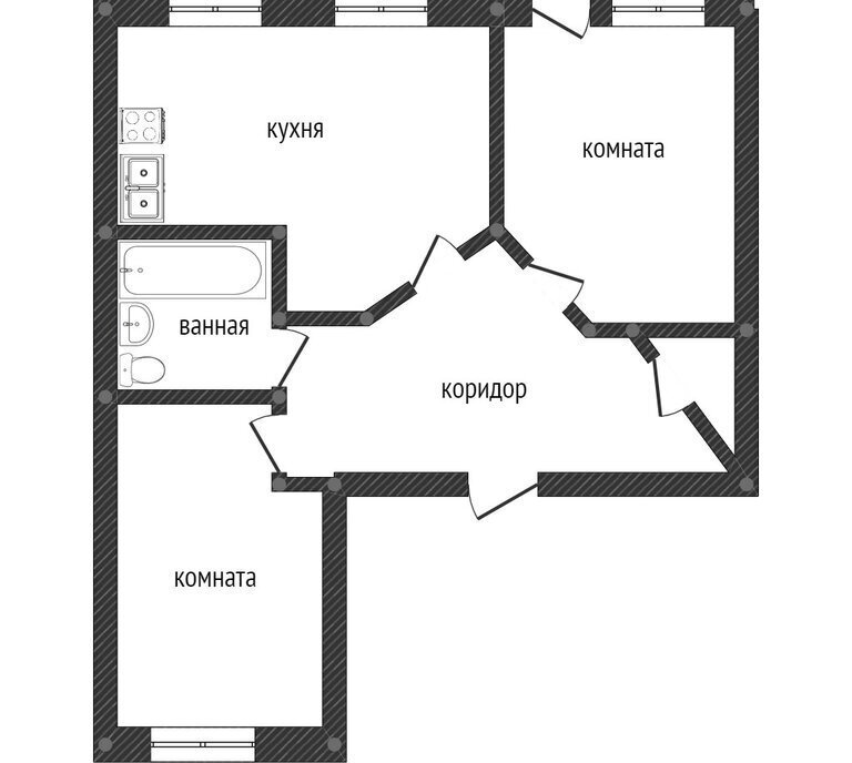 квартира г Кушва ул Майданова 6 фото 9