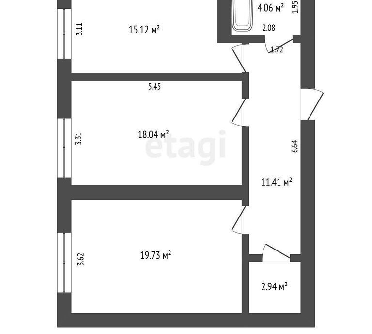 квартира р-н Урванский г Нарткала ул Тарчокова А.Б. 33 фото 11