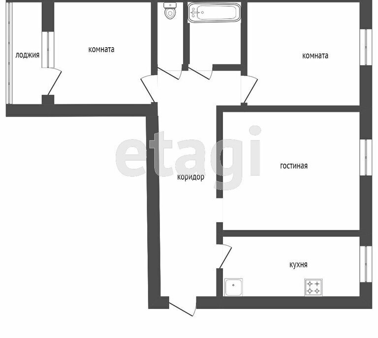 квартира р-н Мелеузовский г Мелеуз мкр 31-й 11 фото 9