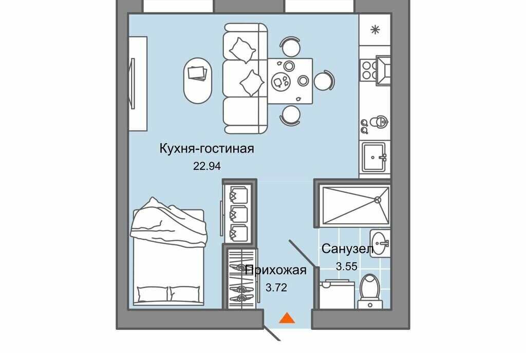 квартира г Киров р-н Ленинский ул Дмитрия Козулева 2к/3 фото 1