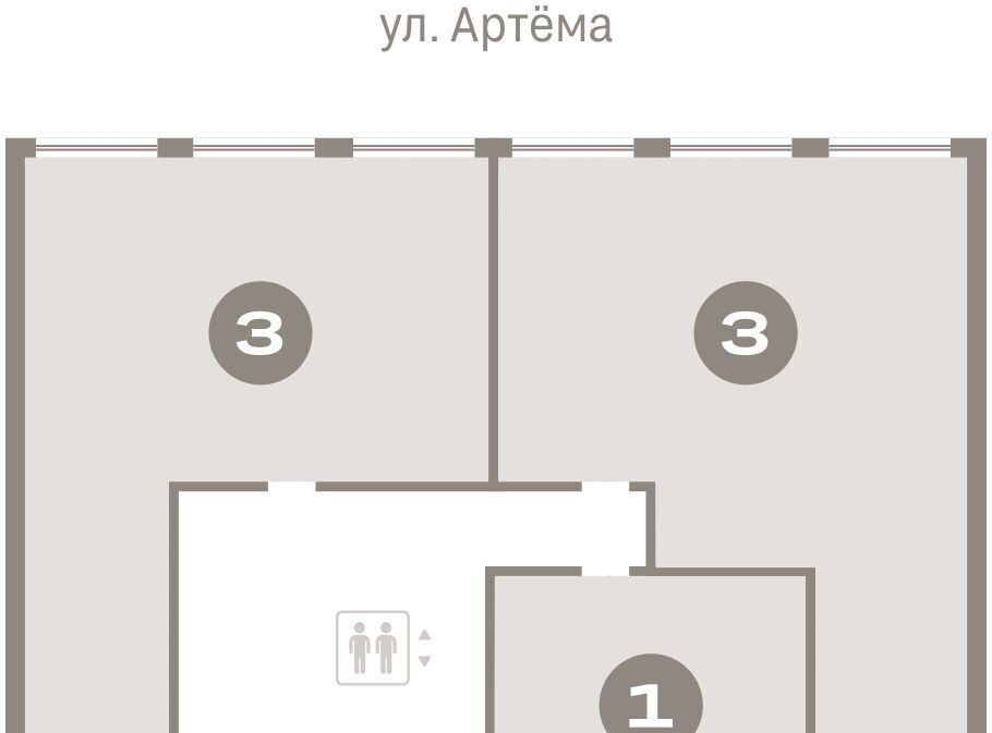 квартира г Сургут ЖК «Нефть» 1-й, 1-й мкр фото 2