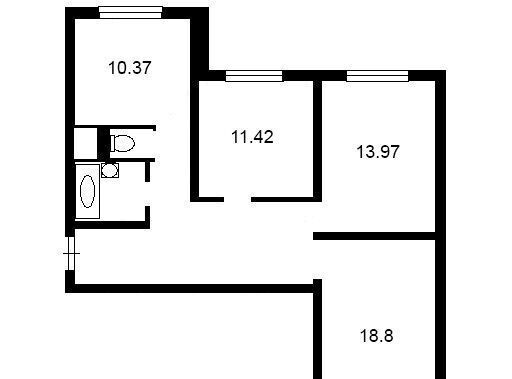 квартира г Москва метро Крылатское ул Крылатские Холмы 26к/1 фото 2