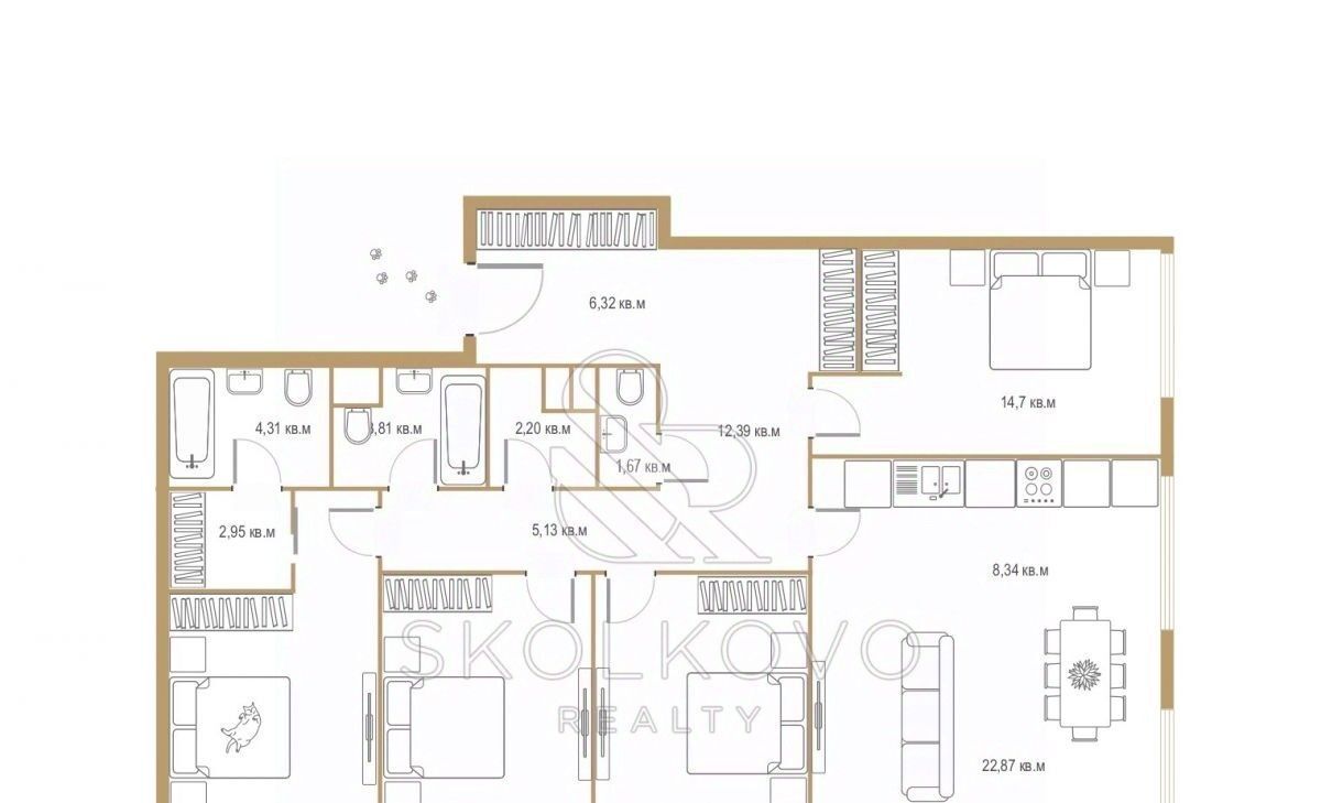 квартира г Москва метро Минская пр-кт Генерала Дорохова 39к/2г фото 2