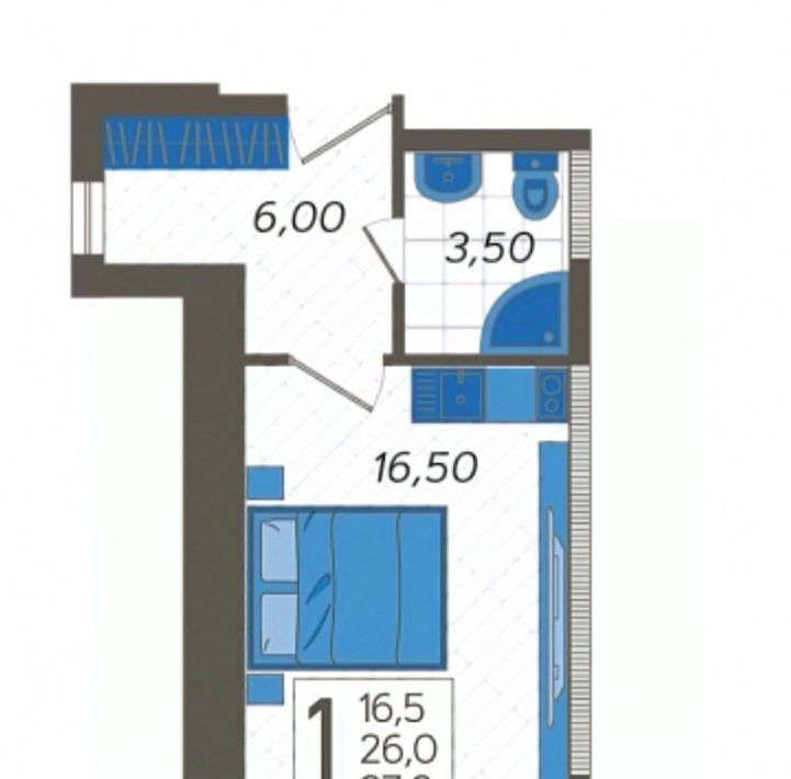 квартира г Сочи р-н Адлерский ул Искры 88к/3 фото 2