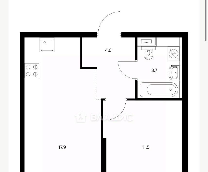 квартира г Москва Очаково ЖК Новое Очаково к 1. 2 фото 2