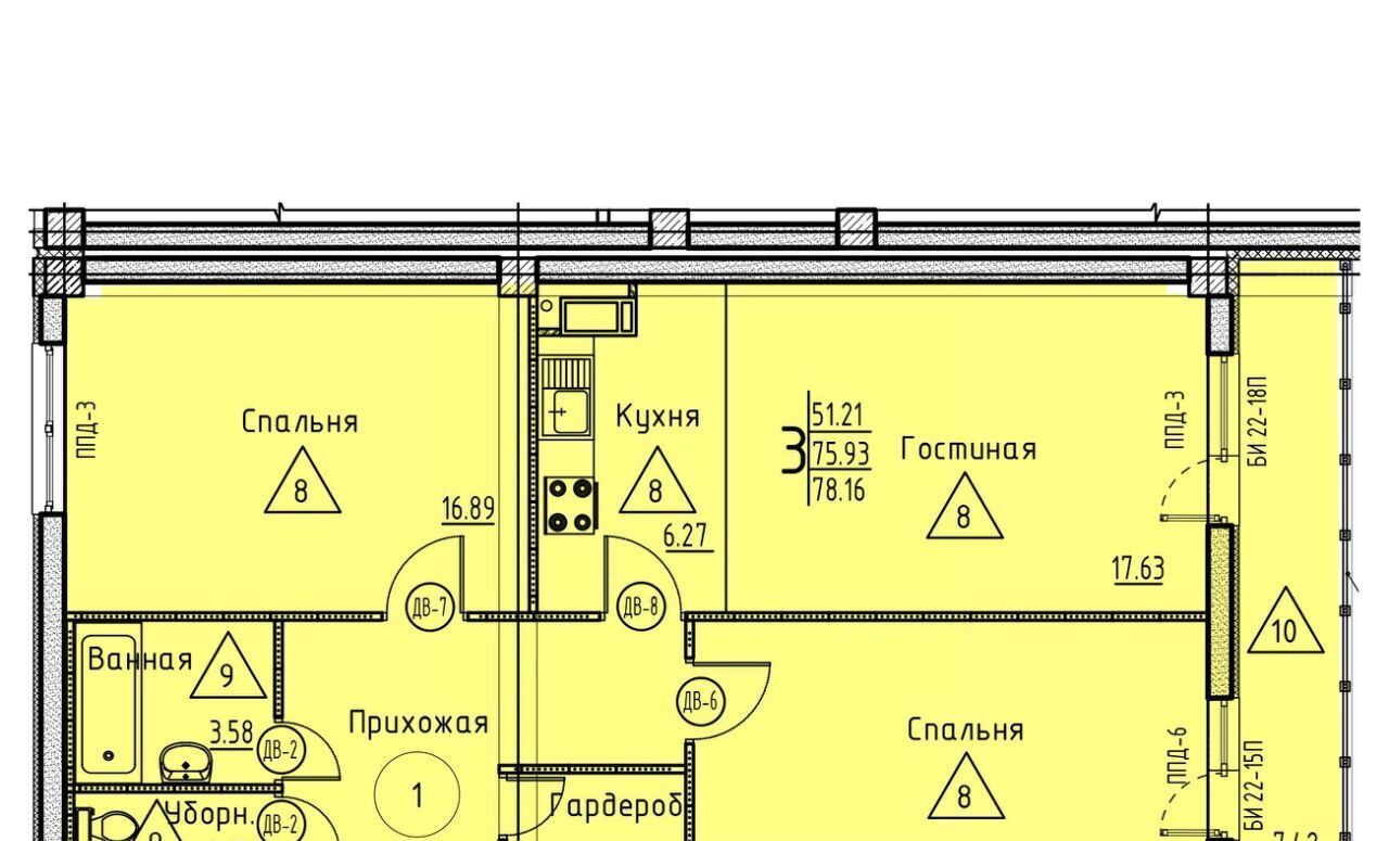 квартира г Пенза п Арбеково р-н Октябрьский Дальнее Арбеково ЖК «Арбековская застава» фото 1