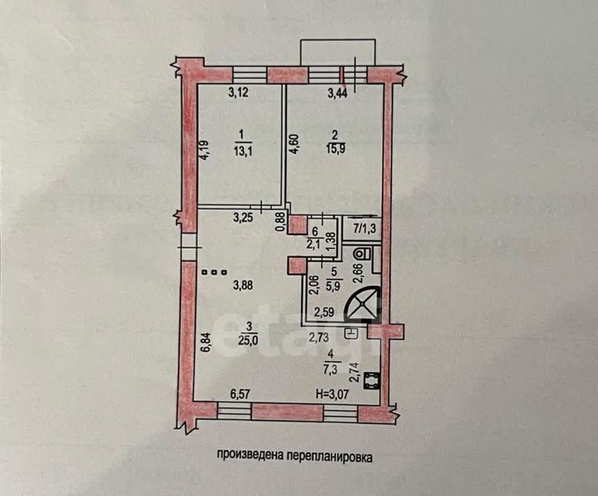 квартира г Хабаровск р-н Железнодорожный ул Жуковского 31 фото 16